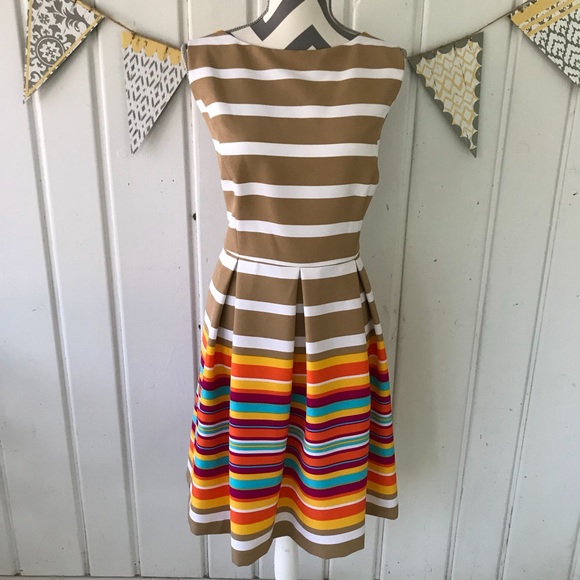 Ronni Nicole Dresses & Skirts - Ronni Nicole Stripe Fit and Flare Dress